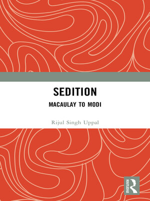 cover image of Sedition